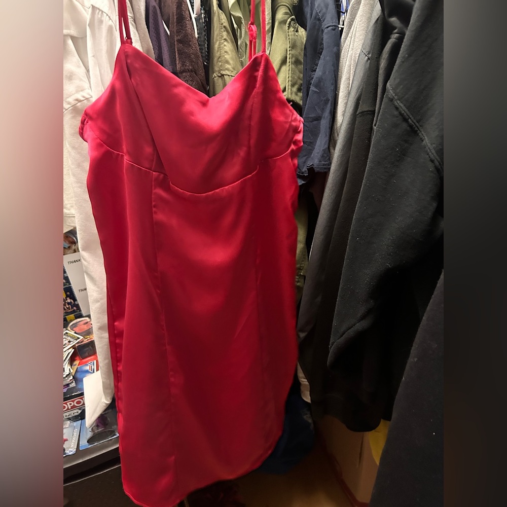 Red Satin Dress💃